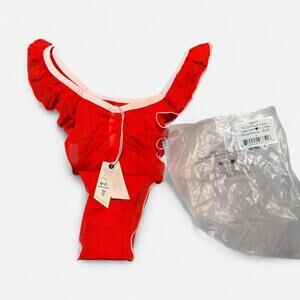 HAH Women's Red and Orange Panty